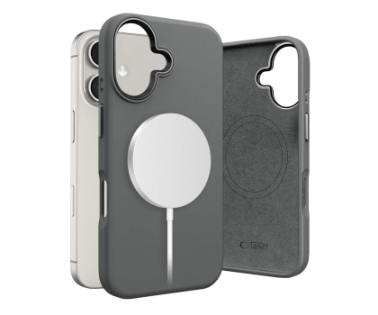 Etui do telefonów TECH-PROTECT Silicone Pure Magsafe do iPhone 16 clay 5906302372553